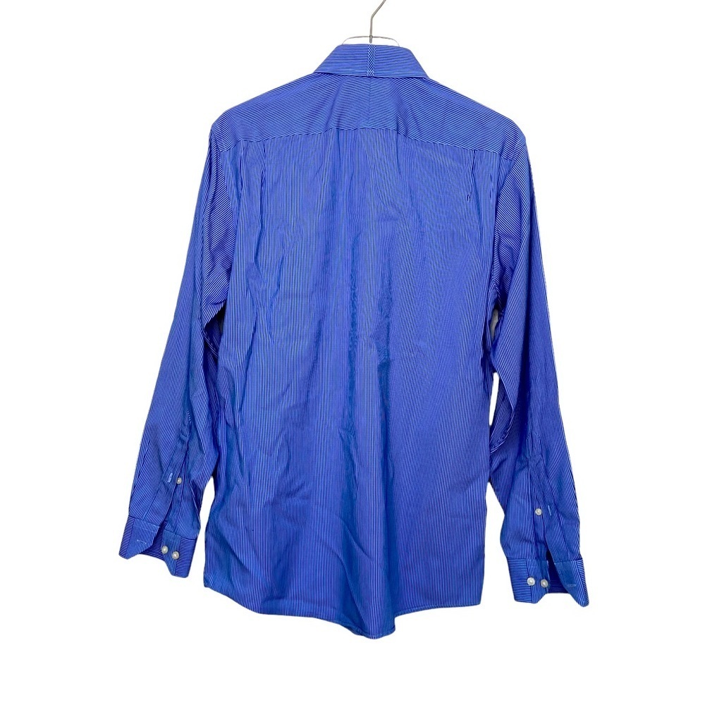 Ben Sherman Blue Pinstripe Long Sleeve Dress Shirt. Size 15 32/33 Medium - Picture 3 of 5